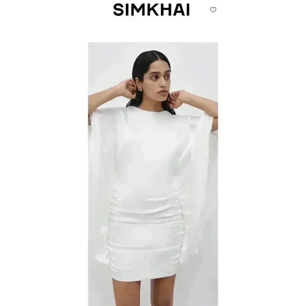 New NWT Jonathan Simkhai Kadence Dress for Women - White Size 2 - Picture 6 of 7